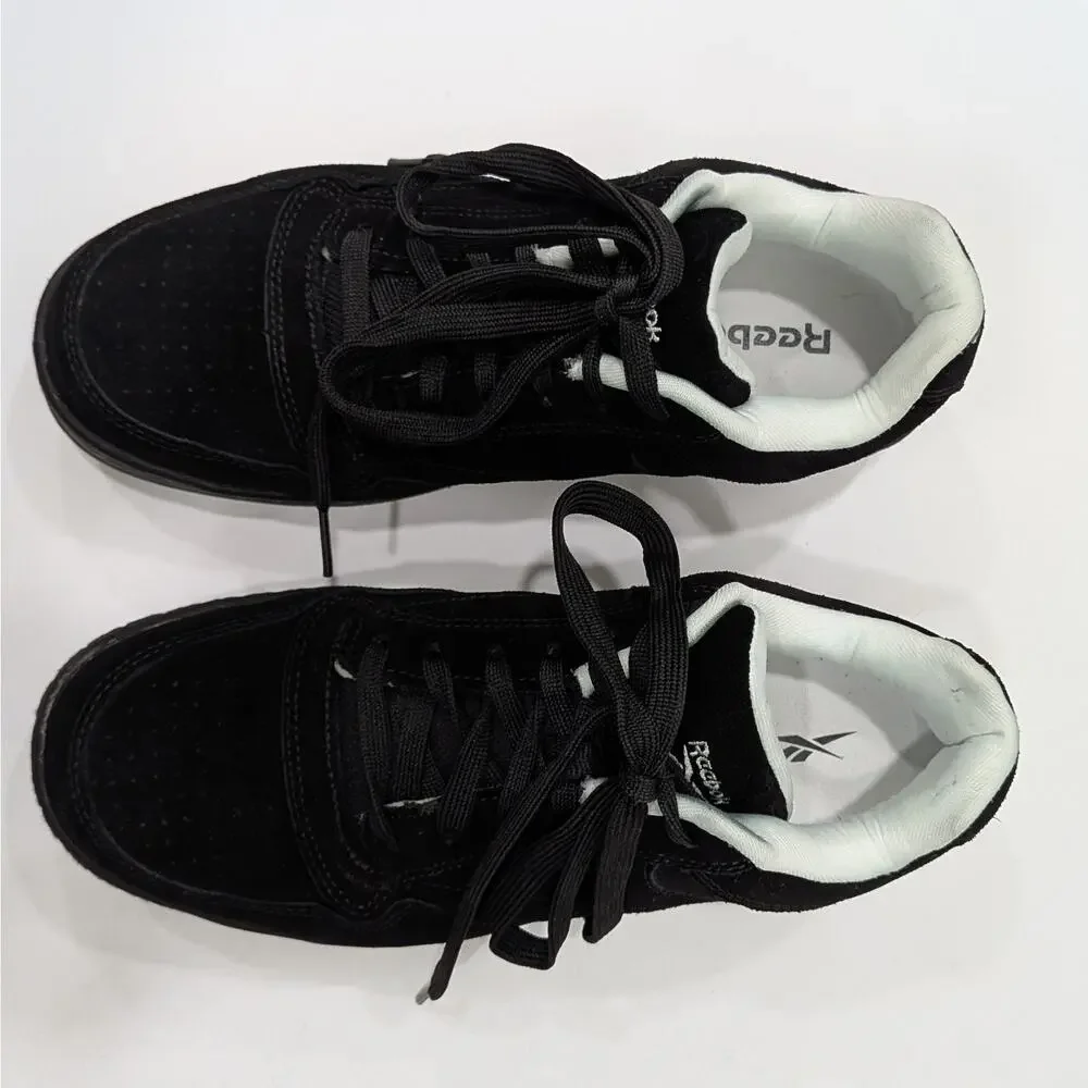 Reebok Soyay Mens 8.5 Wide Womens 10.5 Steel Toe Skate Work Shoes Black RB1910